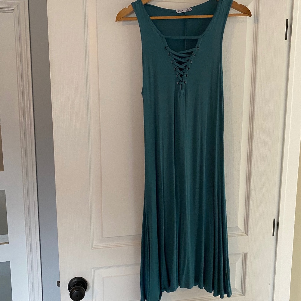 DEX Lace Front Swing Dress
